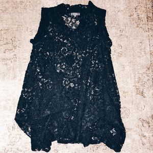 Gracia black crochet dress